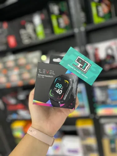 Smartwatch HiLevel LVW-51S, Tela AMOLED, Preta - NOVA