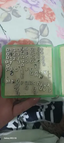 Letra 7mm exames Raio x 