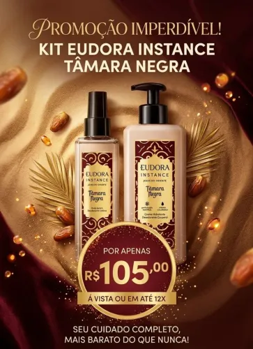 Kit Instance Eudora Tâmara Negra - Lançamento-