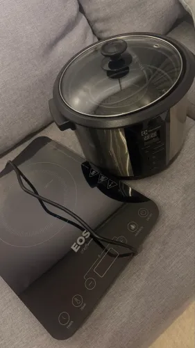 Panela elétrica de arroz e sopa, e fogão de indução 
