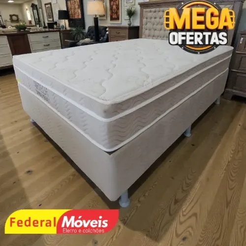 Cama Box Casal Padrão 1,38m Base e Colchão de 25cm de altura Ortobom SOLICITE CATALOGO