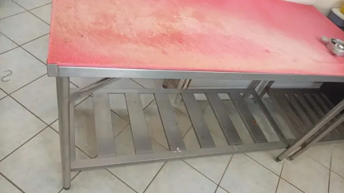 Mesa Inox Profissional com Tábua de Corte