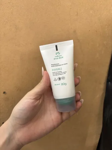 Desodorante creme invisível erva doce natura