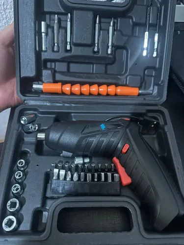 Parafusadeira Elétrica Recarregável Usb Sem Fio Com Maleta
