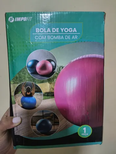 Bola de Yoga/Pilates 65cm com bomba de ar 