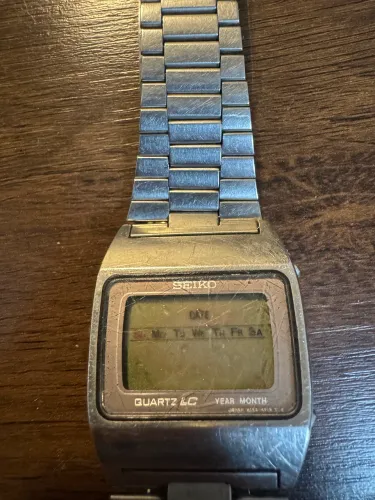 Relógio Seiko Quartz LC Vintage Digital Original - Anos 70/80