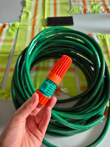 Mangueira Jardim Garden Flex 15m Com Kit Esguicho Tramontina - Nova