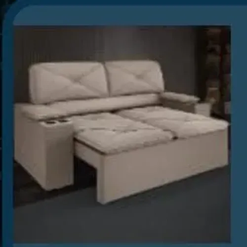 Sofá 2 lugares marrom