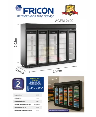Refrigerador Autosserviço Fricon ACFM2100 em Ribeirão Preto e região