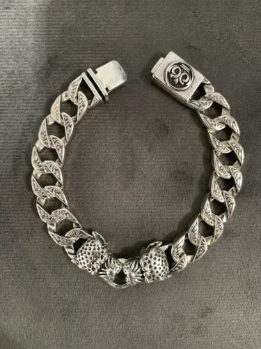 Pulseira de prata rara