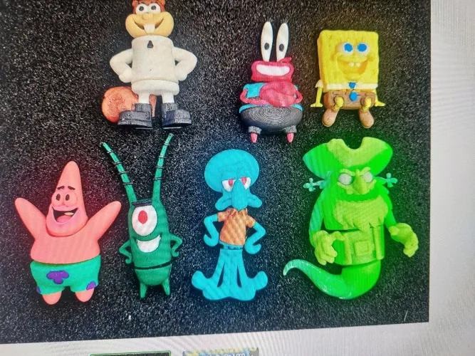 Turma do Bob esponja 3D 