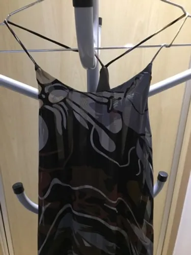 Vestido longo estampado