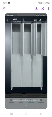 Roupeiro de aço com 6 portas grandes com pitão para cadeados.(novos )Lê Bem a Descriçãoo