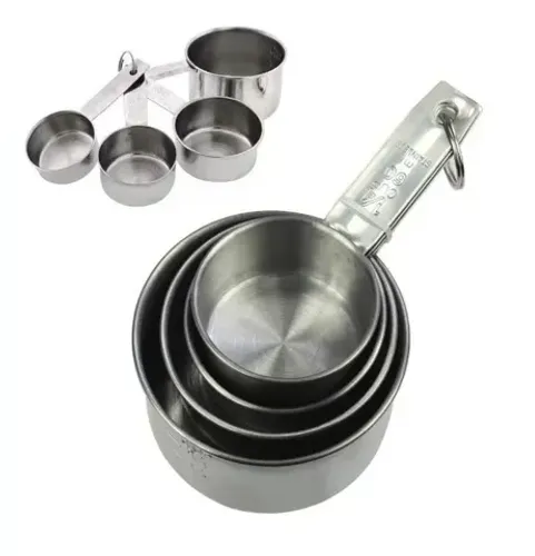 Conjunto De Colher Medidora De Inox Com 4 Peças