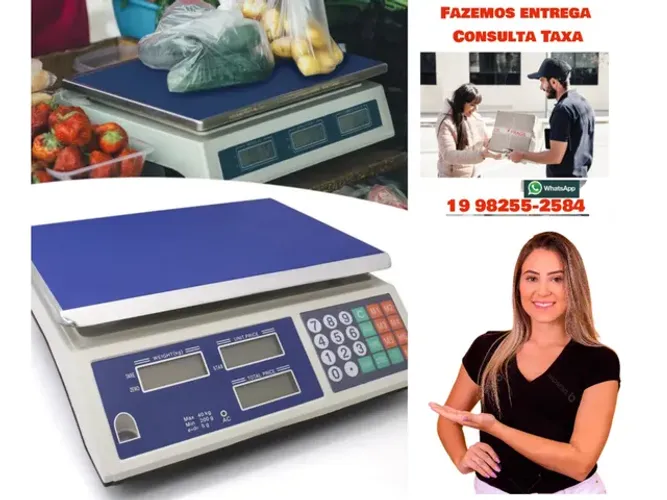 Balança 40 kg Intelbras com Bateria Interna