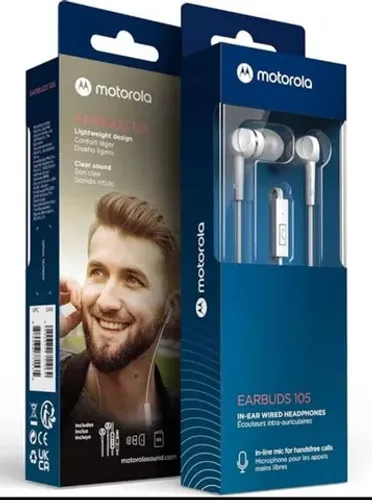 Fones de ouvido originais Motorola 
