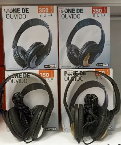 Fone de Ouvido HardLine Headphone 350 para Notebook/Pc/Computador 