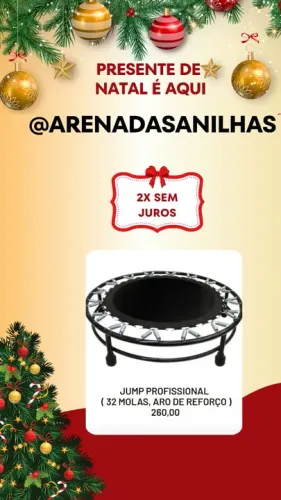 Mini Trampolim Jump Profissional 32 Molas Aro de Reforço
