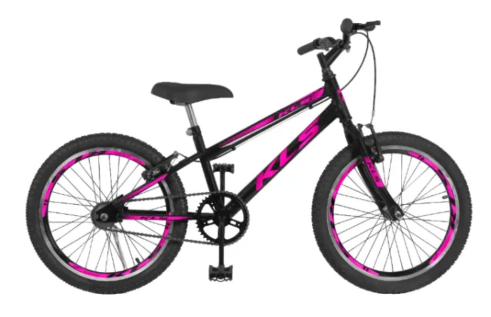 Bicicleta infantil Feminina Kls Rebaixada aro 20 freios v-brakes