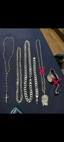 Kit prata , corrente + pulseira 