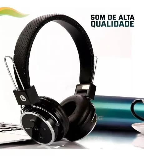 Fone Bluetooth Sem Fio Headset B05, Som Estéreo, Confortável, Preto Loja Coimbra 