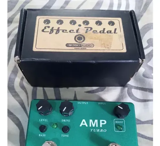 Pedal Amp Turbo Overdrive + Booster Mosky (caixa)