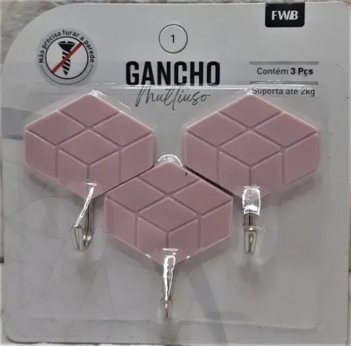 Ganchos Multiuso 3pçs Supor Ate 2k Cada 9154 Fwb