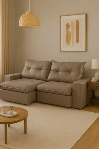 Sofá Retrátil Pillow Alto Molas Ensacadas PRONTA ENTREGA