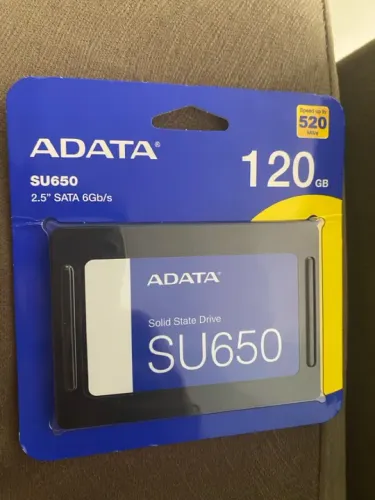 SSD 120 GB Adata SU650, SATA, Leitura: 520MB/s e Gravação: 450MB/s - ASU650SS-120GT-R