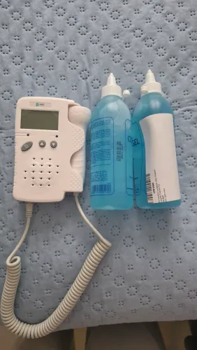 Doppler Fetal Portátil e Gel (monitor fetal)