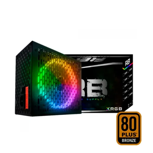 Fonte BRX Rainbow RGB, 750W, 80 Plus Bronze, PFC Ativo
