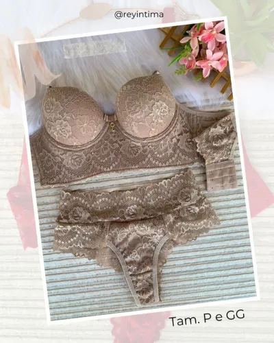 Lindos conjunto de lingerie - Moda Íntima 