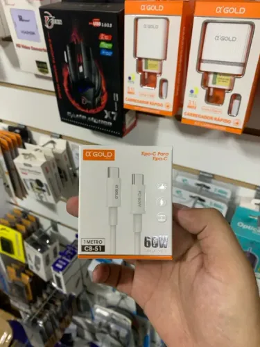 Cabo USB Tipo C para Celular 60W - Original - 1 Metro