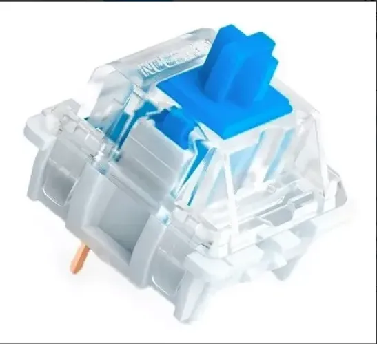 10 Gateron SMD 3 Pin Hot Swap RGB Switches azul, Blue para teclado mecânico