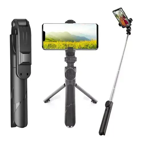 Bastão Selfi Com Tripé e Controle