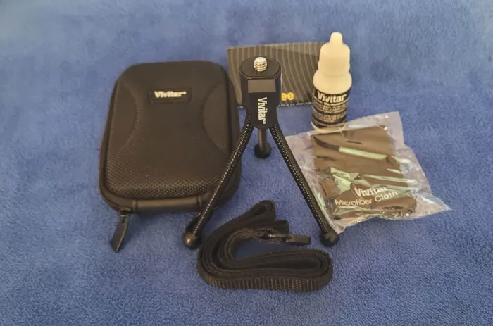 câmeras digital kit completo estojo tripe acessórios limpeza