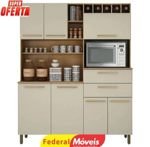 Armário para Cozinha Completo - Novo e Muito Funcional!