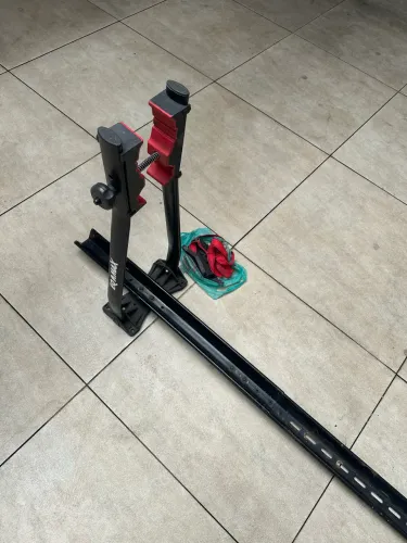 Transportador De Bicicleta De Teto Velox Aço Eqmax Transbike Preto