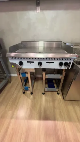 Chapa 90cm 19mm espessura para hamburgueria Venâncio - pronta entrega 