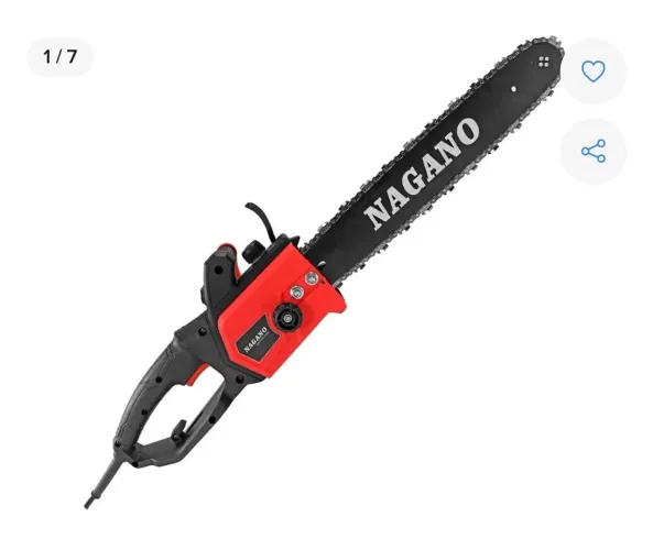 Motosserra elétrica nova 127v potência 2200w