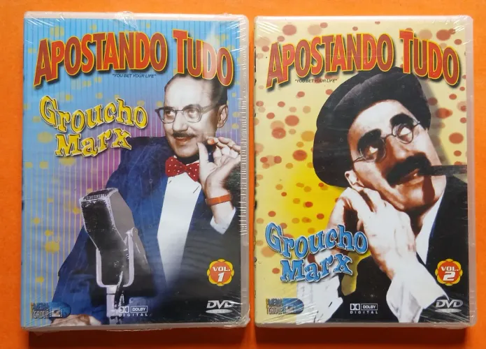 Dvd Groucho Marx Apostando Tudo Vol. 1 e 2 (Lacrados)