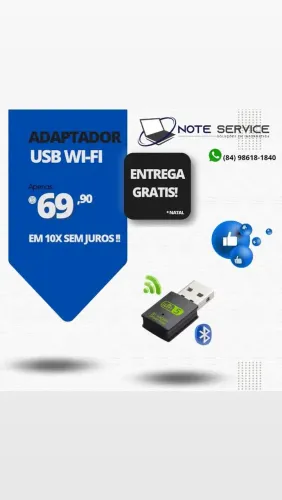 Adaptador USB Wi-Fi - Entrega Grátis!