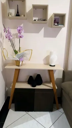 Aparador Retro em MDF Off White Novo Fábricamos