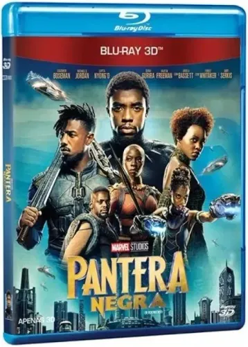 Pantera Negra Blu-Ray 3D Original LACRADO FÁBRICA  Dublado e Legendado 