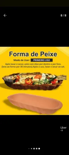 Forma de Peixe para Assar