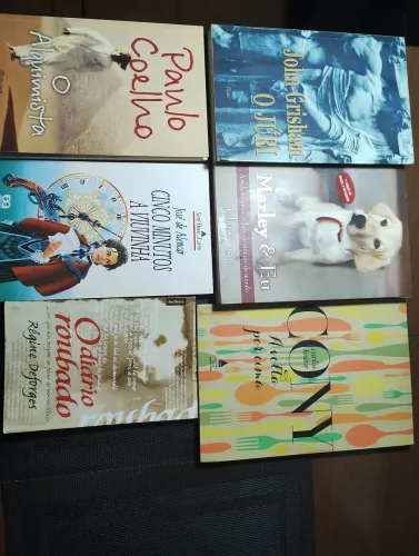 Livros de literatura brasileira e estrangeira 
