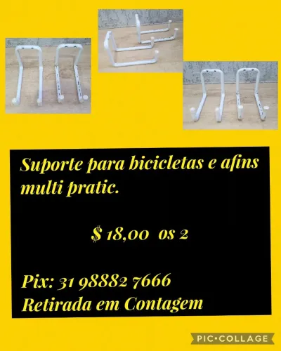 Suporte para bicicletas multi pratic - R$18,00