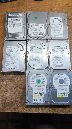 Lote de hds funcionando disco rígido 