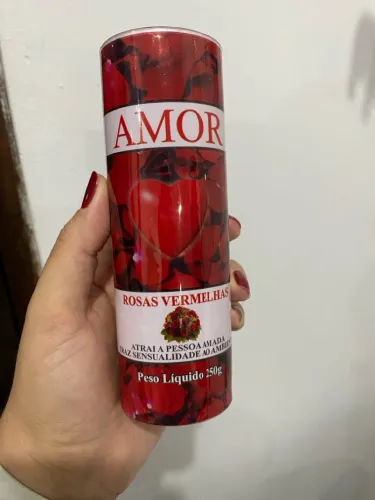 Vela Decorativa Rosas Vermelhas Amor