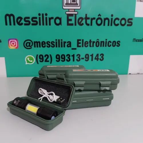 Lanterna Recarregável LED Camping Alumínio